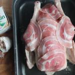 knoflookkip uit de oven