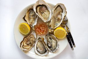plateau met oesters