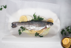 forel en papillotte