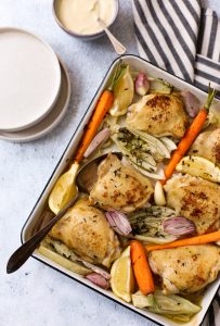 Franse traybake kip mosterd